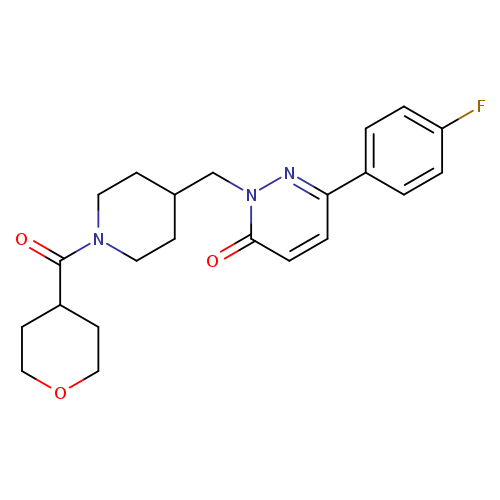 6-(4-fluorophenyl)-2-{[1-(oxane-4-carbonyl)piperidin-4-yl]methyl}-2,3-dihydropyridazin-3-one