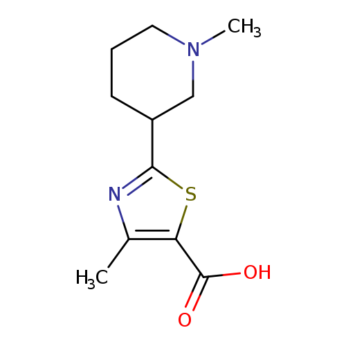 4-methyl-2-(1-methylpiperidin-3-yl)-1,3-thiazole-5-carboxylic acid