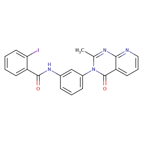 2-iodo-N-(3-{2-methyl-4-oxo-3H,4H-pyrido[2,3-d]pyrimidin-3-yl}phenyl)benzamide
