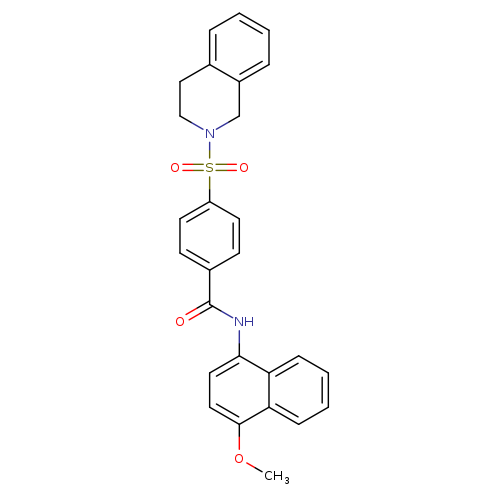 N-(4-methoxynaphthalen-1-yl)-4-(1,2,3,4-tetrahydroisoquinoline-2-sulfonyl)benzamide