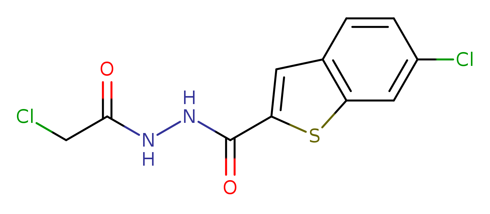 6-chloro-N'-(2-chloroacetyl)-1-benzothiophene-2-carbohydrazide