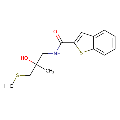 N-[2-hydroxy-2-methyl-3-(methylsulfanyl)propyl]-1-benzothiophene-2-carboxamide