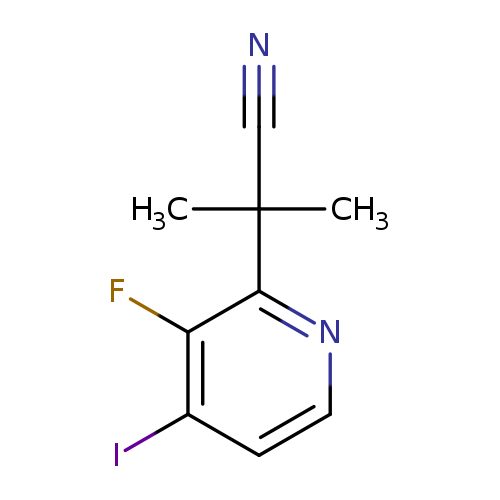 2-(3-fluoro-4-iodopyridin-2-yl)-2-methylpropanenitrile