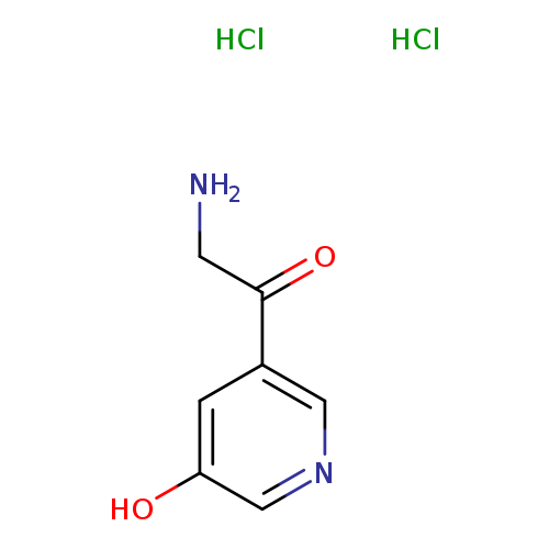 2-amino-1-(5-hydroxypyridin-3-yl)ethan-1-one dihydrochloride