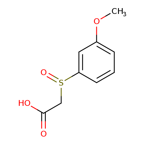 2-(3-methoxybenzenesulfinyl)acetic acid