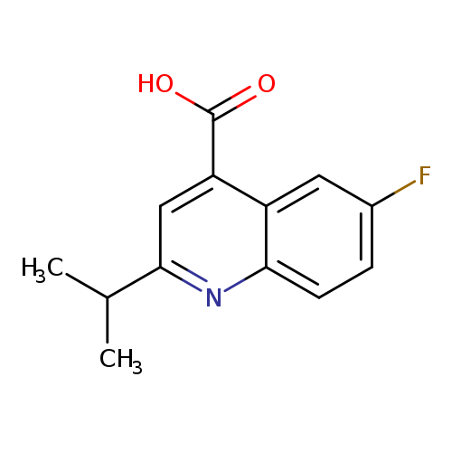6-Fluoro-2-(propan-2-yl)quinoline-4-carboxylic acid