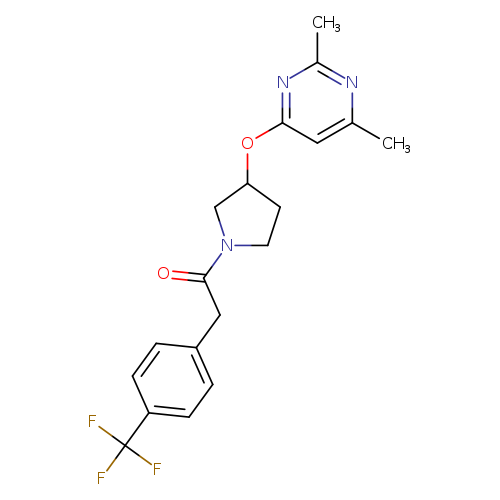 1-{3-[(2,6-dimethylpyrimidin-4-yl)oxy]pyrrolidin-1-yl}-2-[4-(trifluoromethyl)phenyl]ethan-1-one