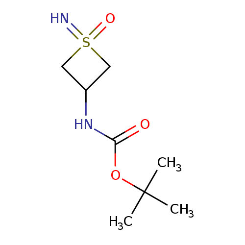 tert-butyl N-(1-imino-1-oxo-1lambda6-thietan-3-yl)carbamate