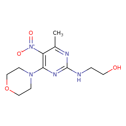 2-{[4-methyl-6-(morpholin-4-yl)-5-nitropyrimidin-2-yl]amino}ethan-1-ol