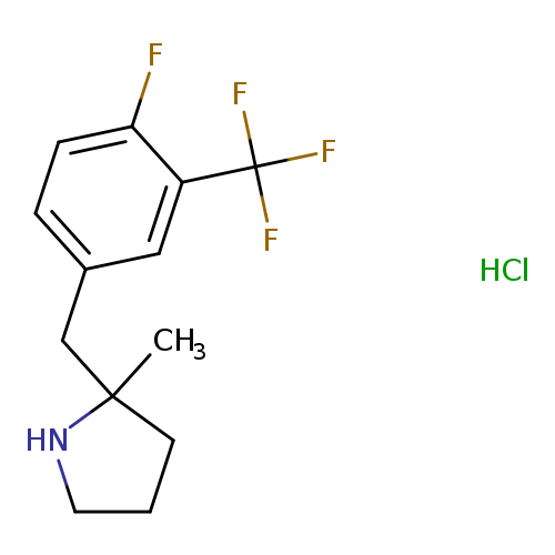 2-{[4-fluoro-3-(trifluoromethyl)phenyl]methyl}-2-methylpyrrolidine hydrochloride