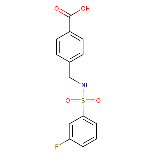4-(((3-fluorophenyl)sulfonamido)methyl)benzoic acid
