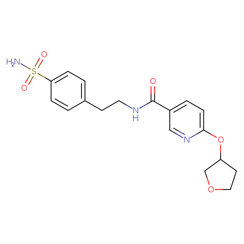 6-(oxolan-3-yloxy)-N-[2-(4-sulfamoylphenyl)ethyl]pyridine-3-carboxamide