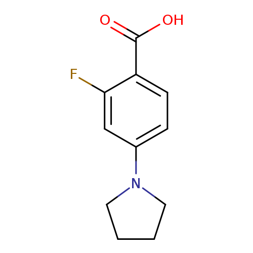 Benzoic acid, 2-fluoro-4-(1-pyrrolidinyl)-