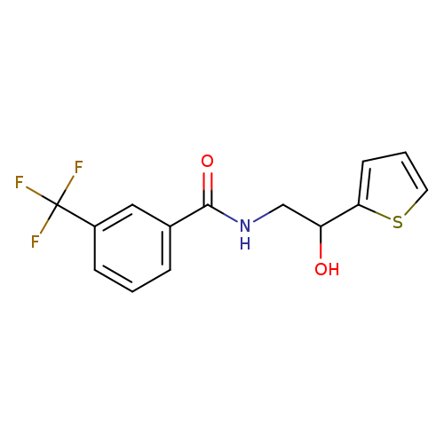 N-[2-hydroxy-2-(thiophen-2-yl)ethyl]-3-(trifluoromethyl)benzamide