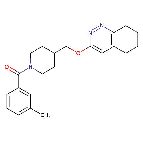 3-{[1-(3-methylbenzoyl)piperidin-4-yl]methoxy}-5,6,7,8-tetrahydrocinnoline