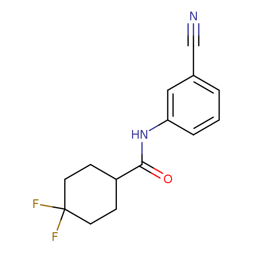 N-(3-cyanophenyl)-4,4-difluorocyclohexane-1-carboxamide