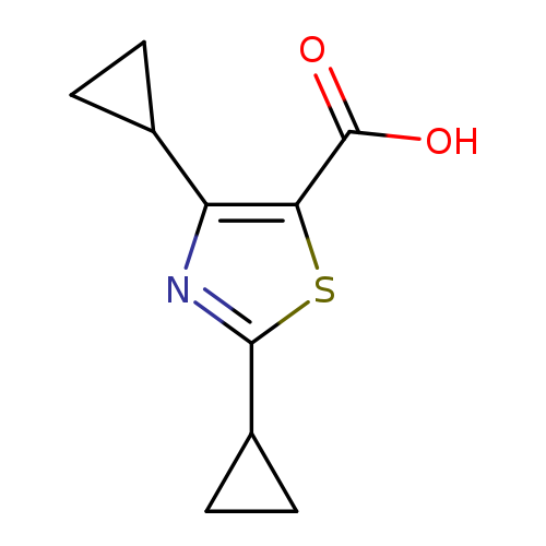 dicyclopropyl-1,3-thiazole-5-carboxylic acid