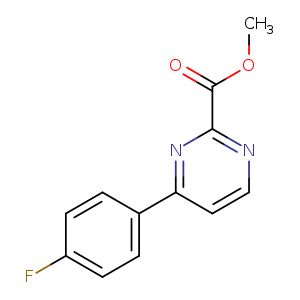 2-Pyrimidinecarboxylic acid, 4-(4-fluorophenyl)-, methyl ester