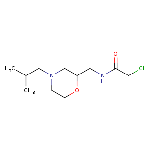 2-chloro-N-{[4-(2-methylpropyl)morpholin-2-yl]methyl}acetamide