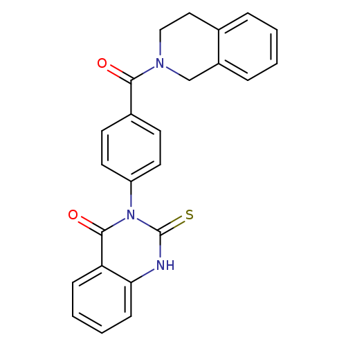 2-sulfanylidene-3-[4-(1,2,3,4-tetrahydroisoquinoline-2-carbonyl)phenyl]-1,2,3,4-tetrahydroquinazolin-4-one