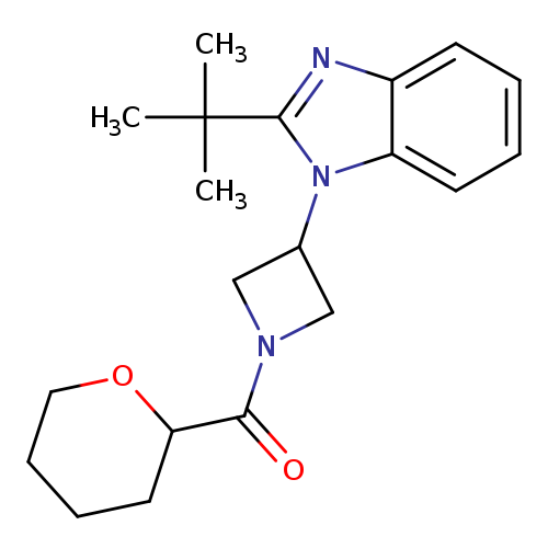 2-tert-butyl-1-[1-(oxane-2-carbonyl)azetidin-3-yl]-1H-1,3-benzodiazole