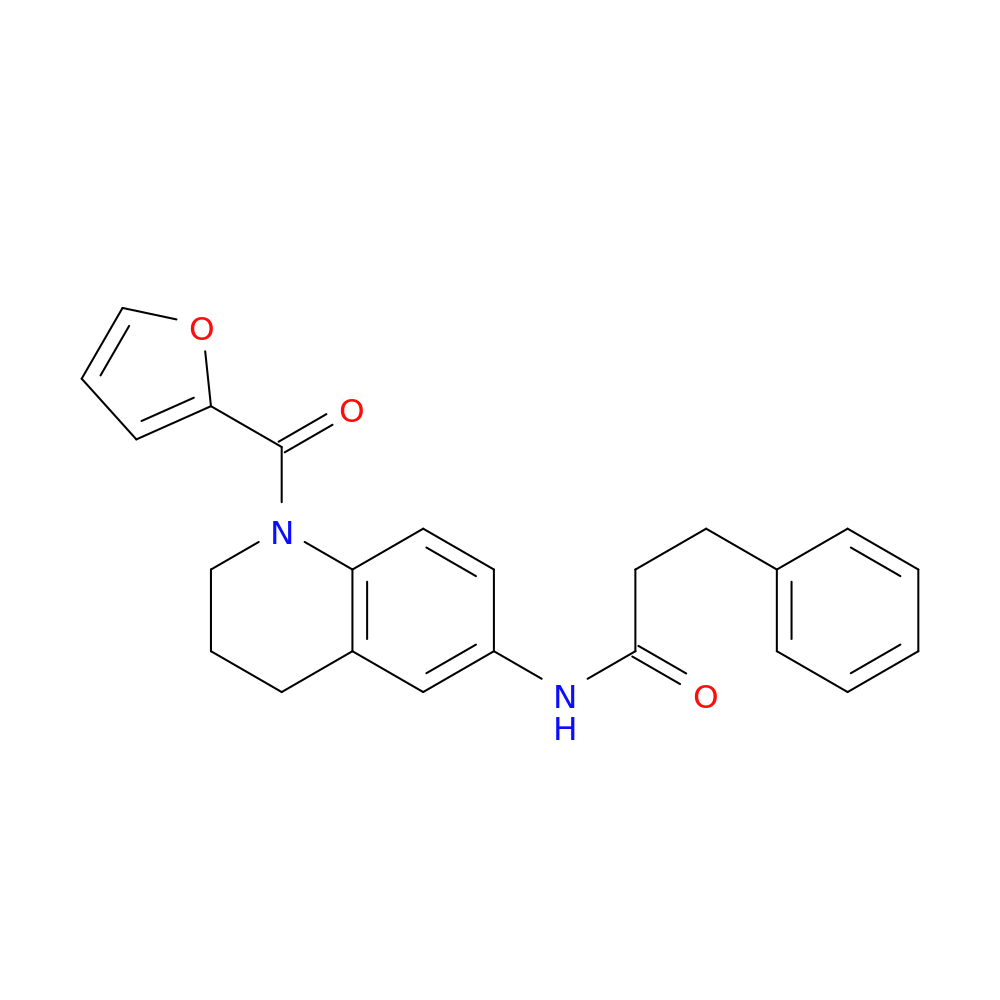 N-[1-(furan-2-carbonyl)-1,2,3,4-tetrahydroquinolin-6-yl]-3-phenylpropanamide