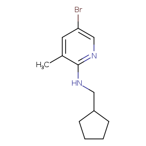 5-bromo-N-(cyclopentylmethyl)-3-methylpyridin-2-amine