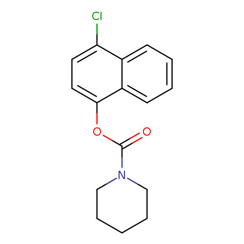 4-chloronaphthalen-1-yl piperidine-1-carboxylate