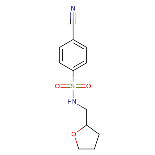 4-Cyano-n-(oxolan-2-ylmethyl)benzene-1-sulfonamide