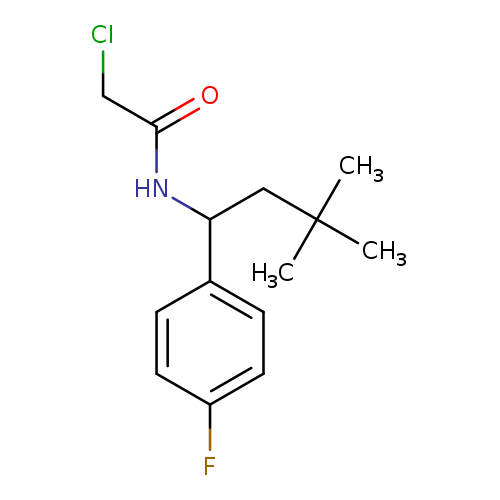 2-chloro-N-[1-(4-fluorophenyl)-3,3-dimethylbutyl]acetamide