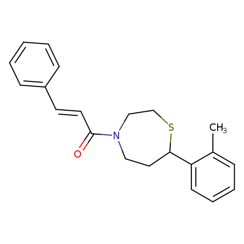 (2E)-1-[7-(2-methylphenyl)-1,4-thiazepan-4-yl]-3-phenylprop-2-en-1-one