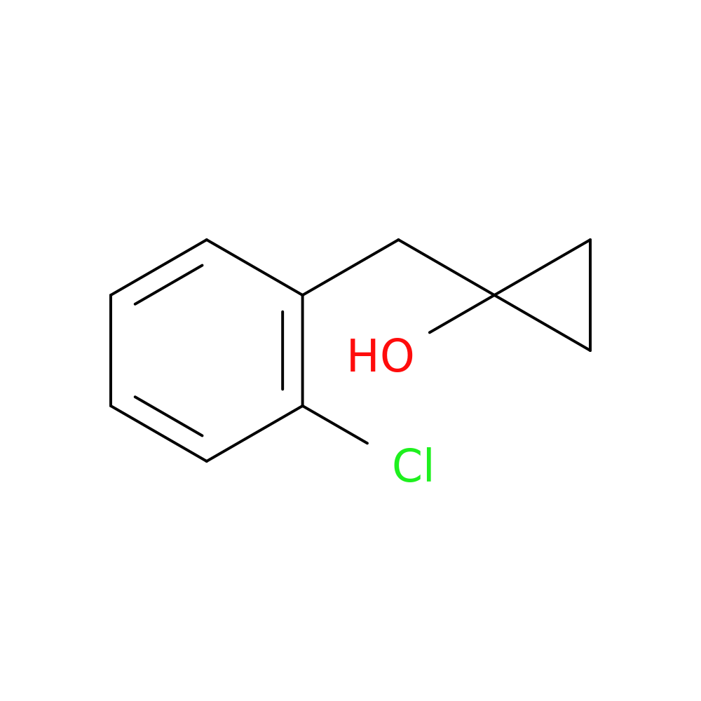 1-[(2-Chlorophenyl)methyl]cyclopropan-1-ol