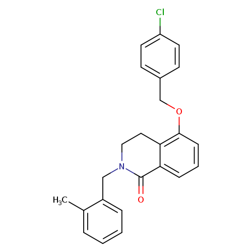 5-[(4-chlorophenyl)methoxy]-2-[(2-methylphenyl)methyl]-1,2,3,4-tetrahydroisoquinolin-1-one