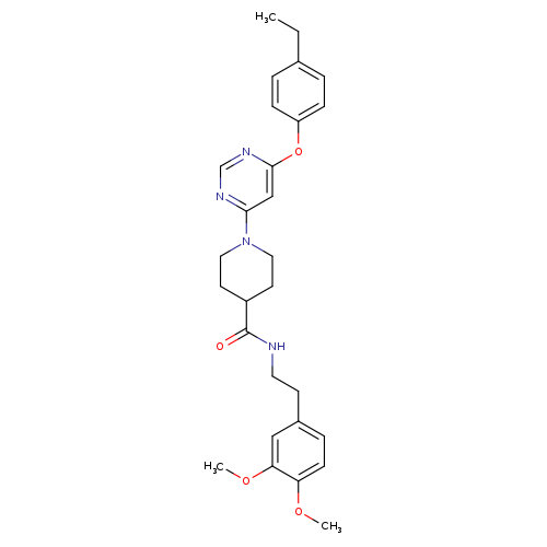 N-[2-(3,4-dimethoxyphenyl)ethyl]-1-[6-(4-ethylphenoxy)pyrimidin-4-yl]piperidine-4-carboxamide