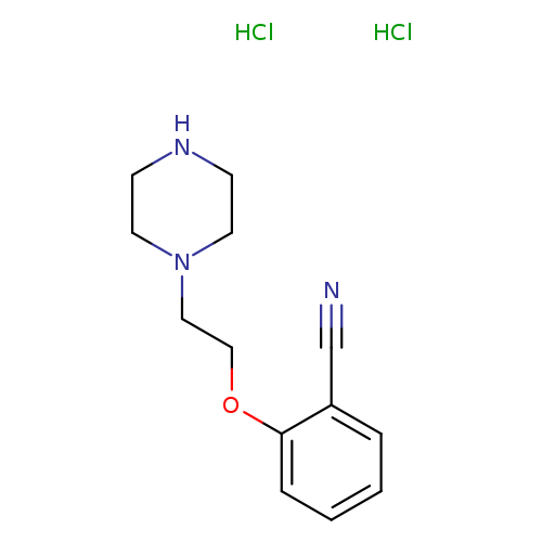 2-[2-(piperazin-1-yl)ethoxy]benzonitrile dihydrochloride