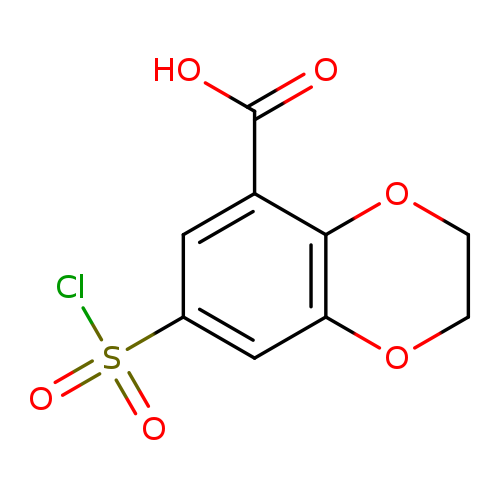 7-(Chlorosulfonyl)-2,3-dihydro-1,4-benzodioxine-5-carboxylic acid