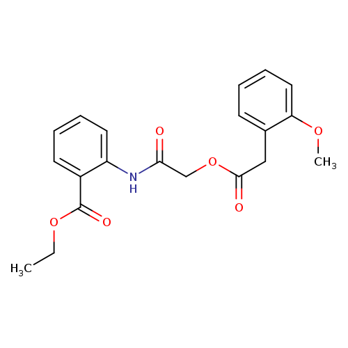 ethyl 2-(2-{[2-(2-methoxyphenyl)acetyl]oxy}acetamido)benzoate
