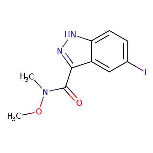 5-iodo-N-methoxy-N-methyl-1H-indazole-3-carboxamide