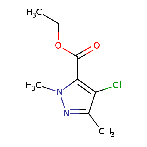 4-Chloro-1,3-dimethyl-1h-pyrazole-5-carboxylic acid ethyl ester