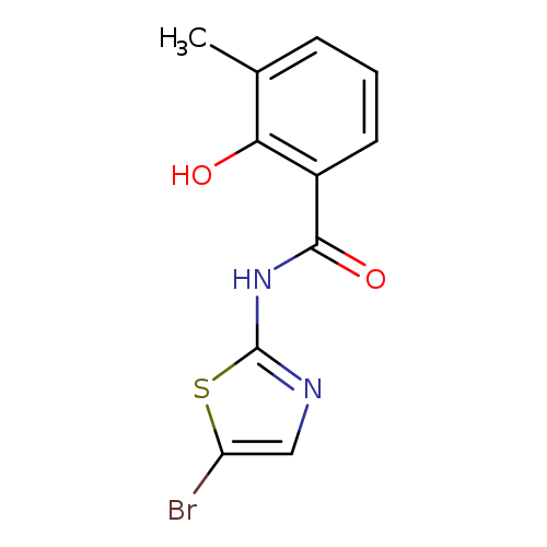 N-(5-bromo-1,3-thiazol-2-yl)-2-hydroxy-3-methylbenzamide