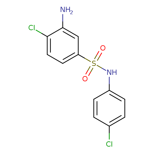 3-amino-4-chloro-N-(4-chlorophenyl)benzene-1-sulfonamide