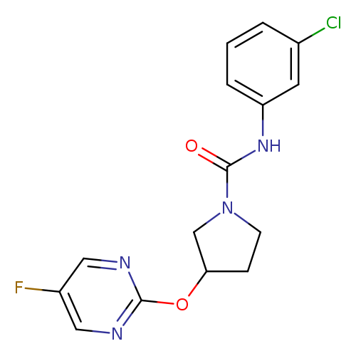 N-(3-chlorophenyl)-3-[(5-fluoropyrimidin-2-yl)oxy]pyrrolidine-1-carboxamide