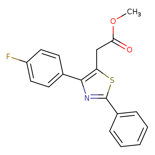 methyl 2-[4-(4-fluorophenyl)-2-phenyl-1,3-thiazol-5-yl]acetate