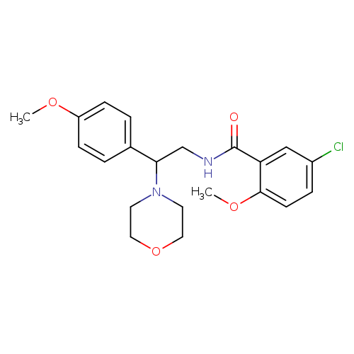 5-chloro-2-methoxy-N-[2-(4-methoxyphenyl)-2-(morpholin-4-yl)ethyl]benzamide
