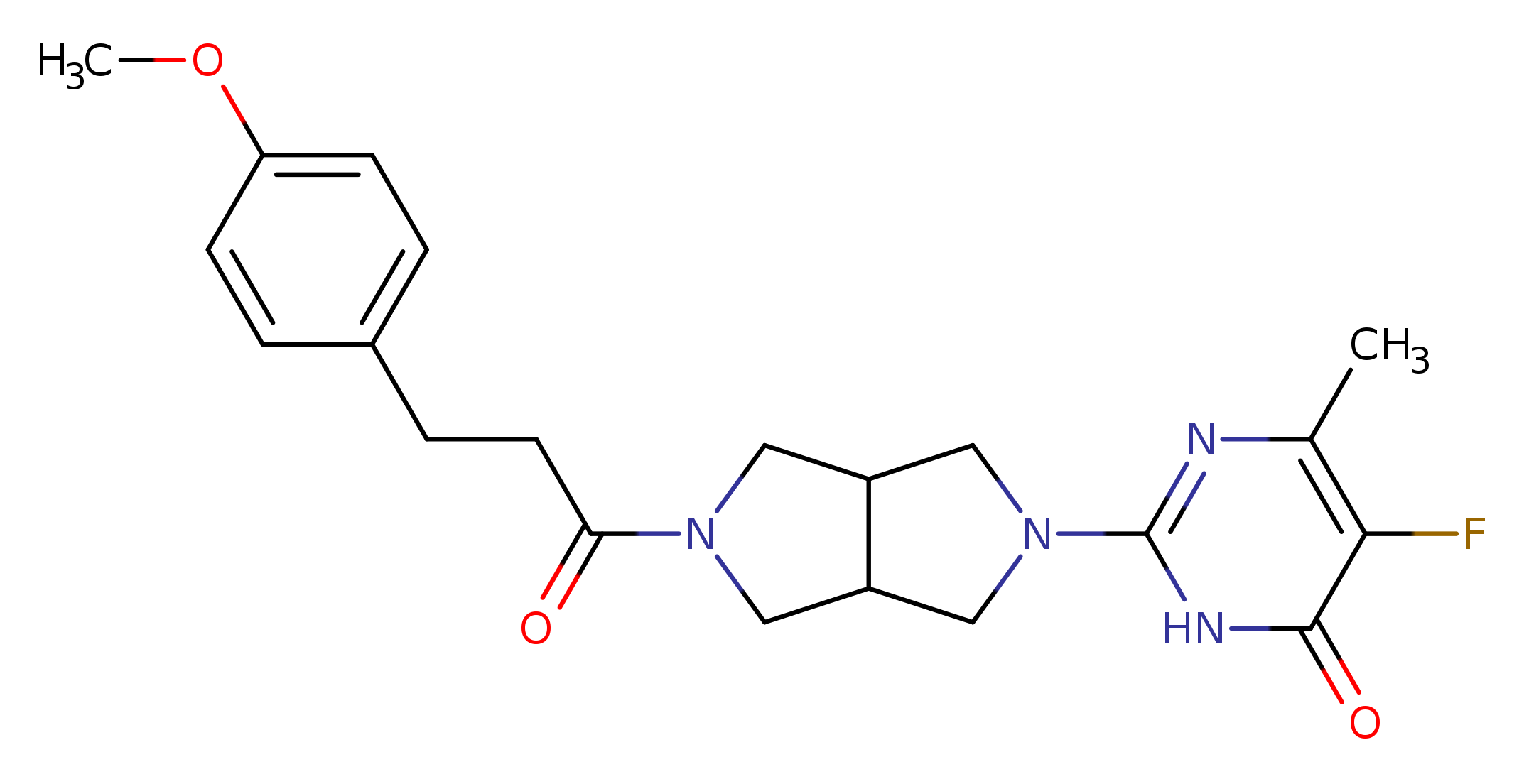 5-fluoro-2-{5-[3-(4-methoxyphenyl)propanoyl]-octahydropyrrolo[3,4-c]pyrrol-2-yl}-6-methyl-3,4-dihydropyrimidin-4-one