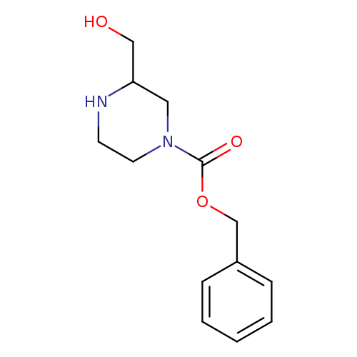 1-Piperazinecarboxylic acid, 3-(hydroxymethyl)-, phenylmethyl ester