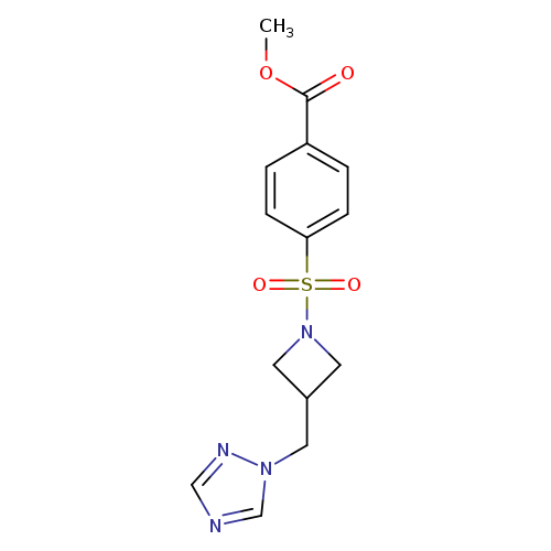 methyl 4-({3-[(1H-1,2,4-triazol-1-yl)methyl]azetidin-1-yl}sulfonyl)benzoate