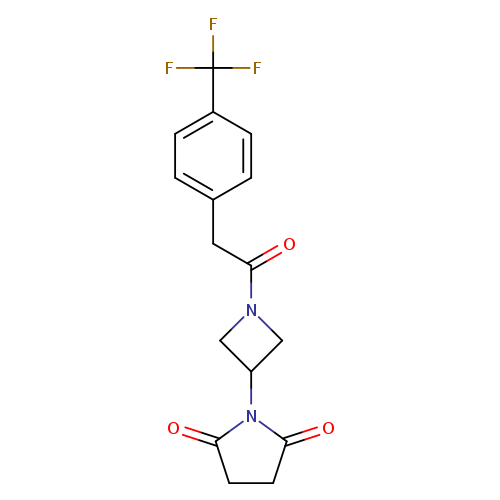 1-(1-{2-[4-(trifluoromethyl)phenyl]acetyl}azetidin-3-yl)pyrrolidine-2,5-dione