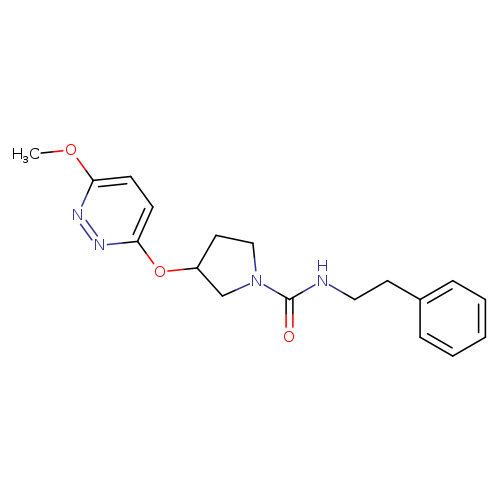 3-[(6-methoxypyridazin-3-yl)oxy]-N-(2-phenylethyl)pyrrolidine-1-carboxamide
