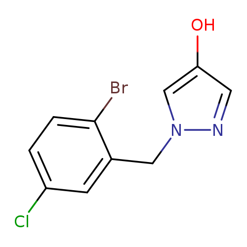 1-(2-Bromo-5-chloro-benzyl)-1H-pyrazol-4-ol
